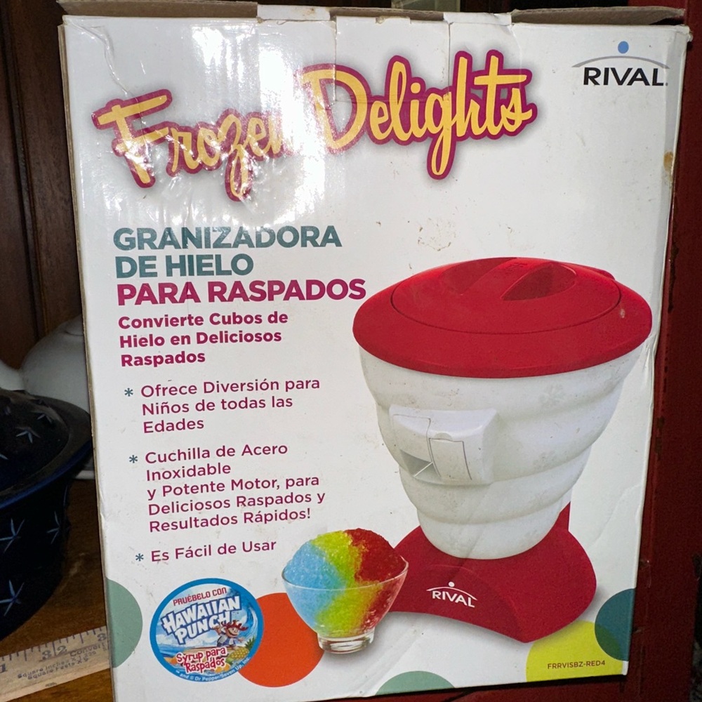 Rival Ice Shaver - Rival snowcone maker. Still in box.